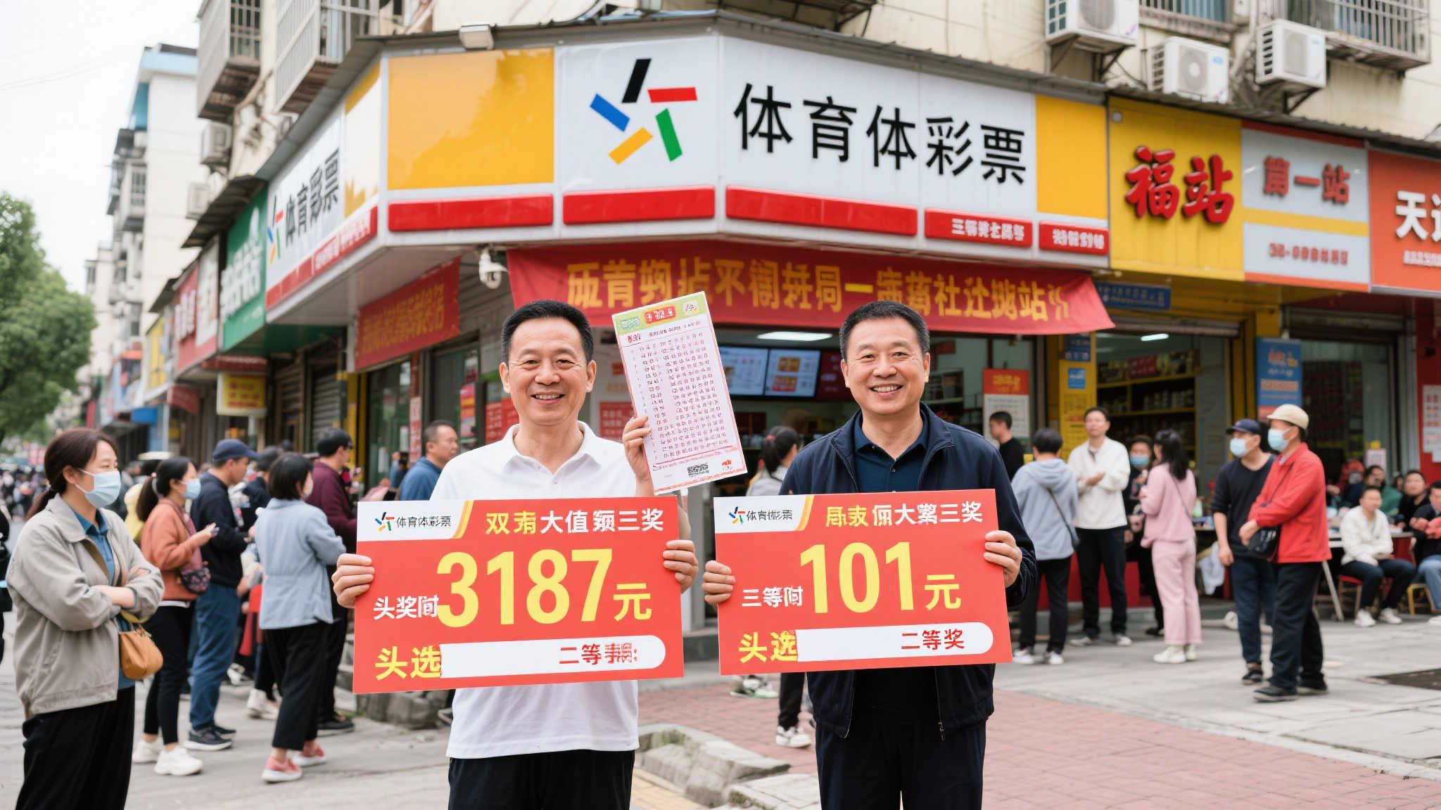 体彩福站同日喜中3187万与101万巨奖 两位幸运儿素不相识 双重大奖降临:同一站点不同命运
这家被