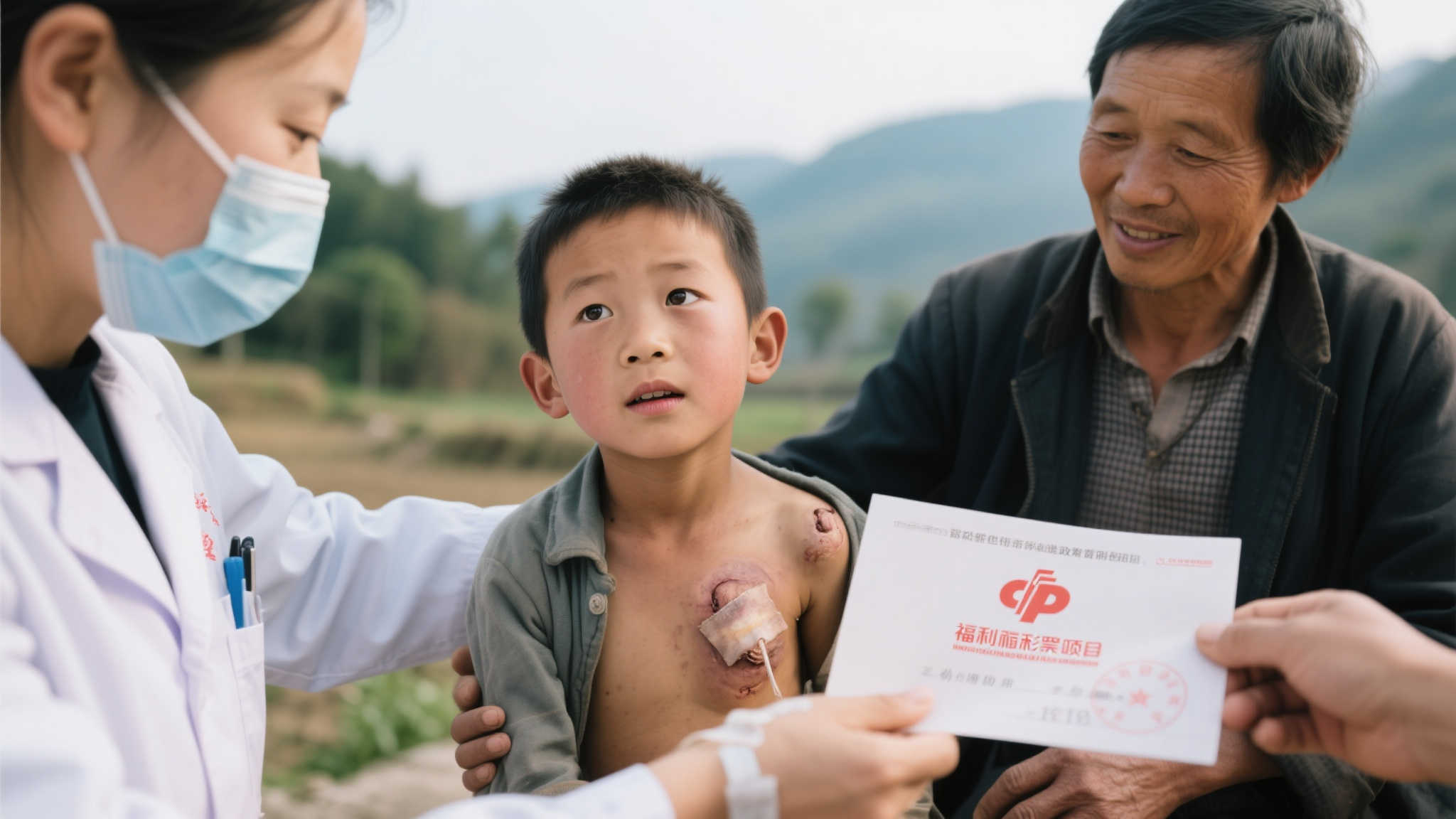 中央专项彩票公益金资助困难家庭病患儿童战胜白血病与先心病 值得注意的是,每份援助都是通过严格筛选后