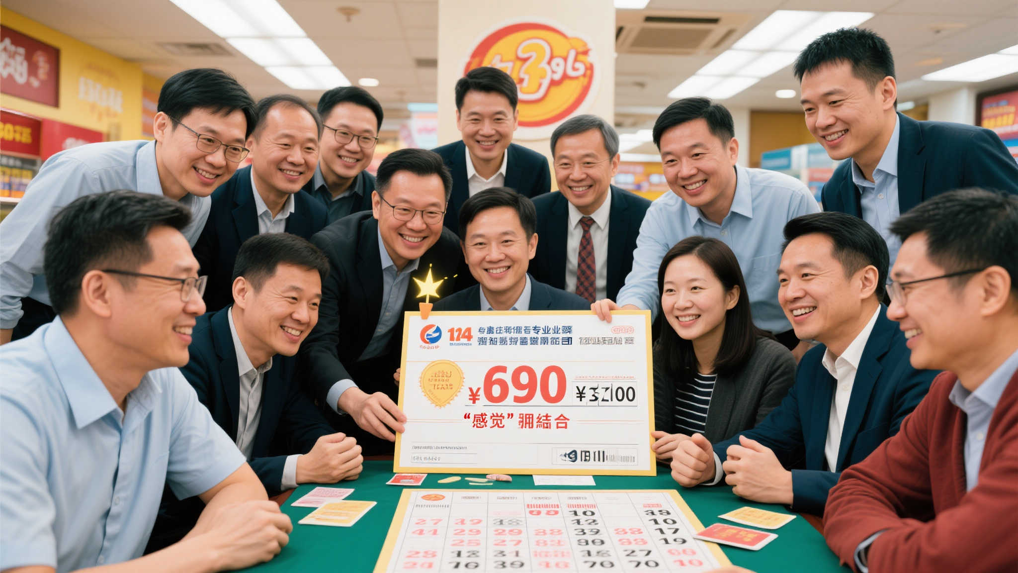 336元合买团喜中双色球569万,成员笑容满面领奖-图 值得一提的是,这支团队的成员并非专业玩家