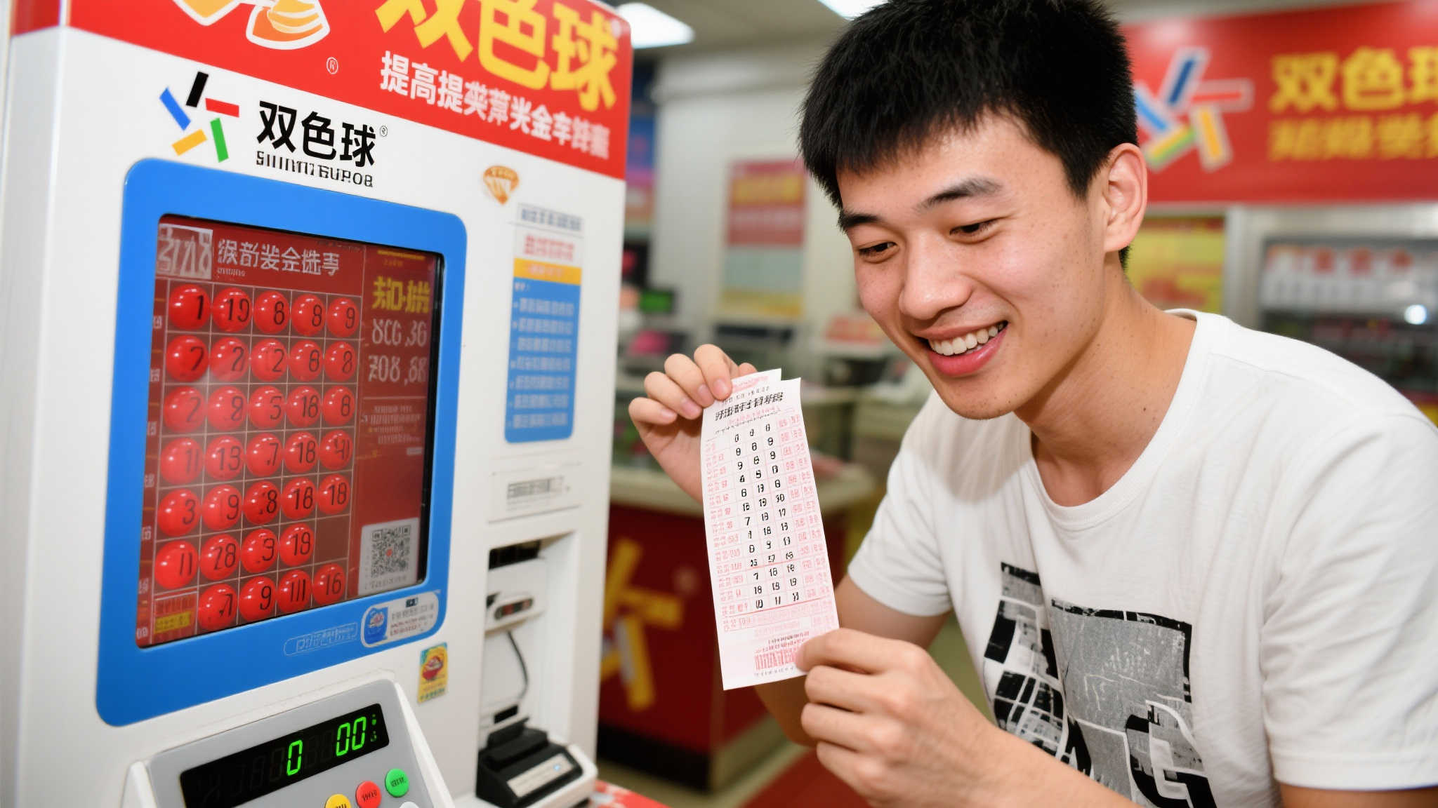 95后小伙揽双色球1275万:红球机选,蓝球全包策略 95后小伙揽双色球1275万:红球机选,蓝球全包策略