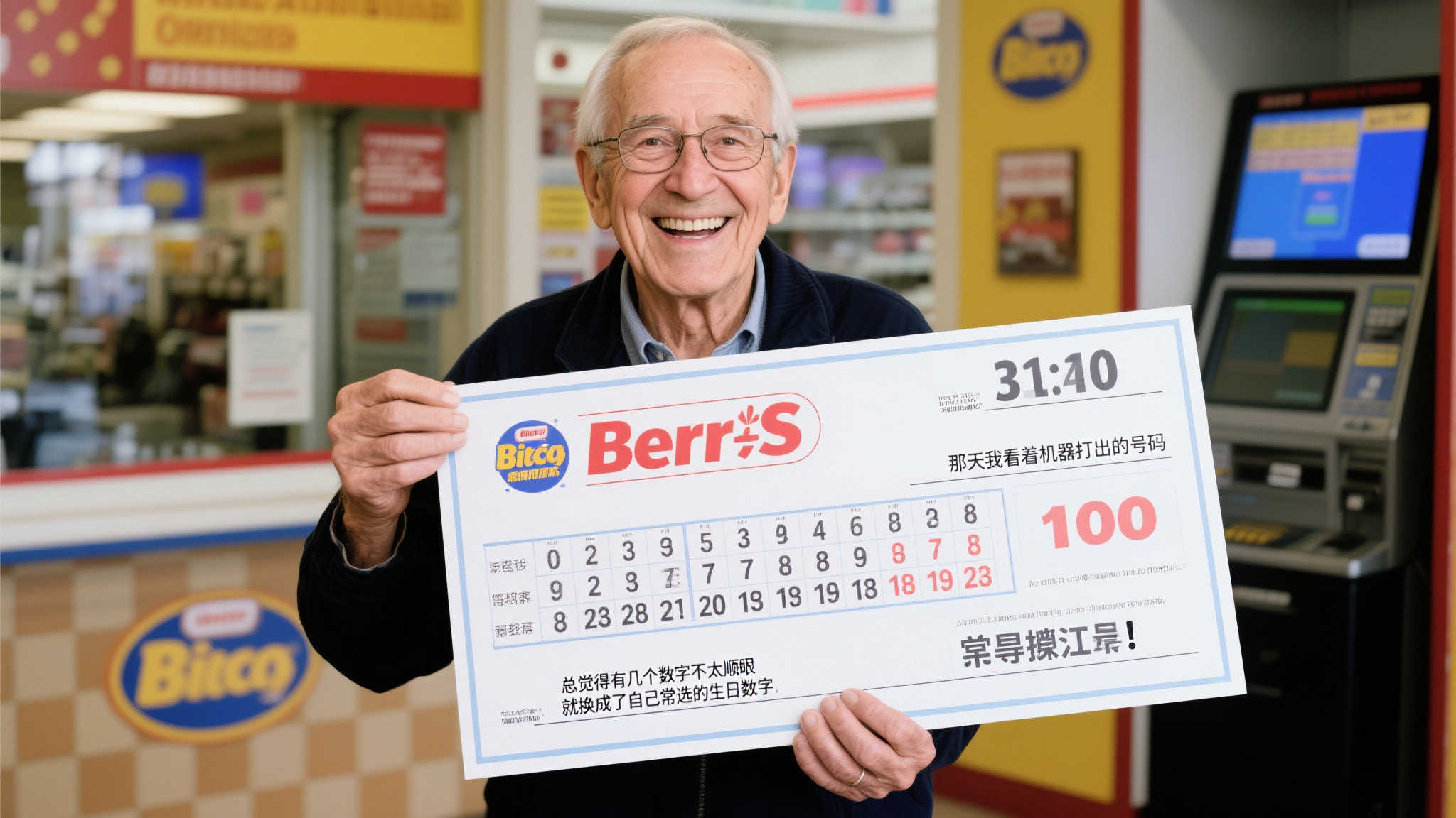 老伯机选变号揽双色球781万 十余年坚持每期必买