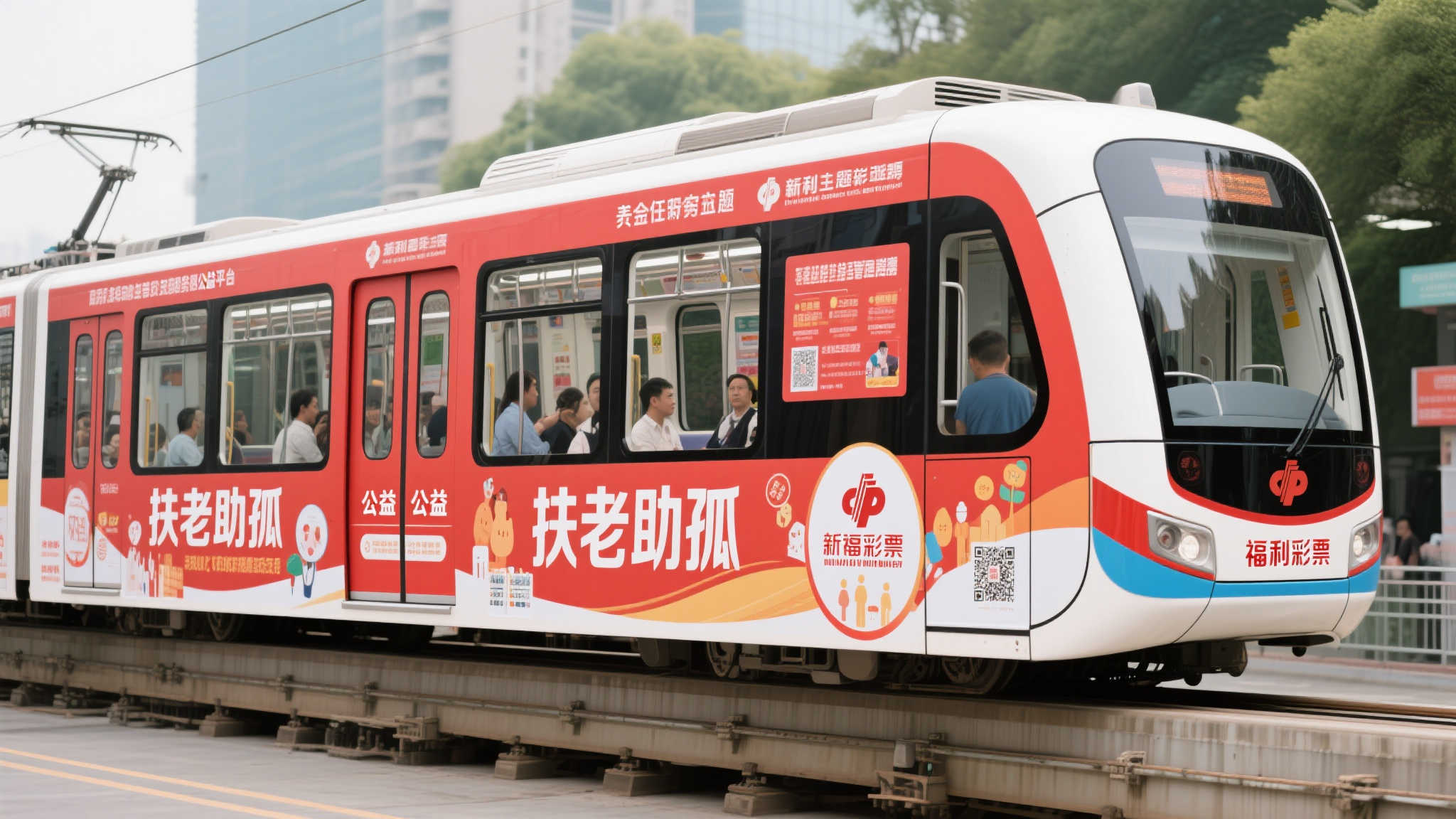 全新的福彩主题单轨不仅是一项创新交通工具