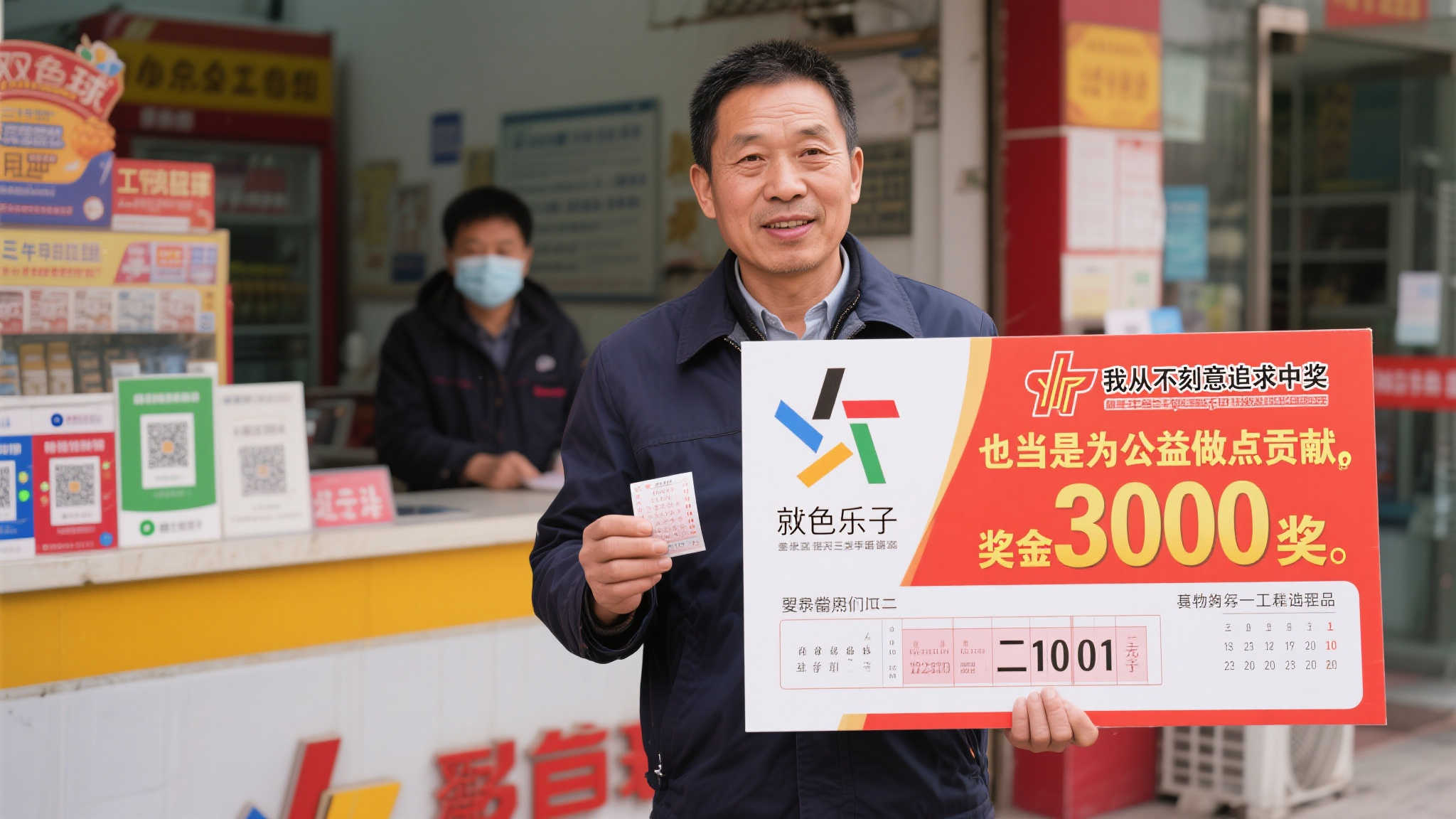 老彩民工程师傅10元机选喜中双色球589万，购彩超20载