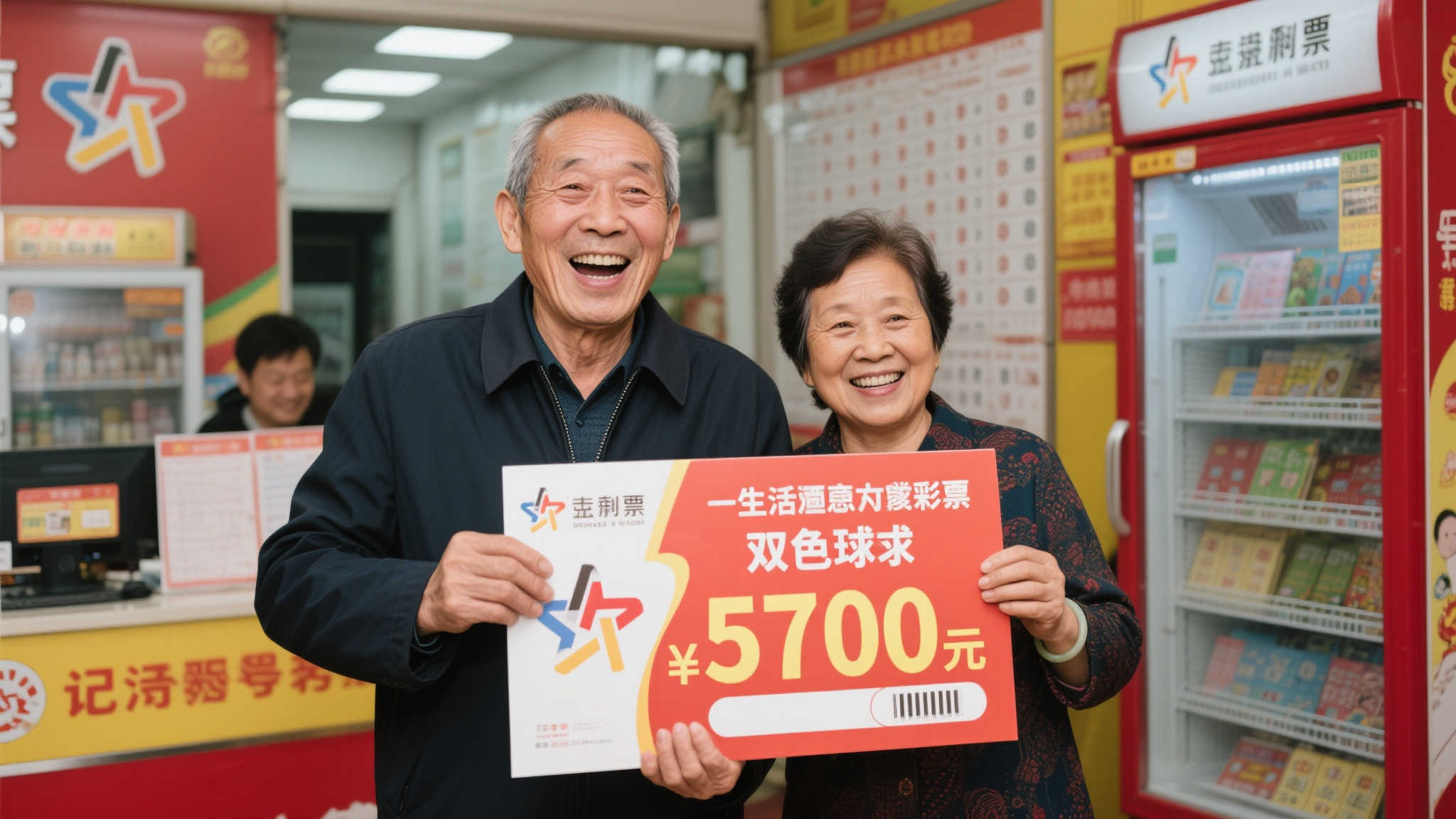 老彩民复式投注喜中双色球570万 盼妻子早日享退休生活