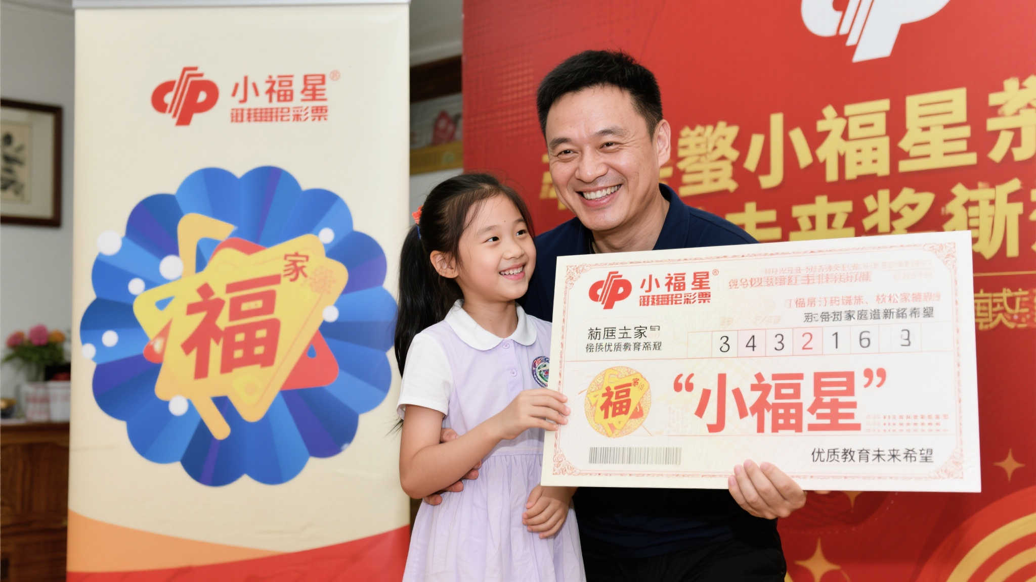 男子凭胆拖小复式揽大乐透1113万:女儿带来好运 提到这次中奖,这位父亲满脸幸福地称女儿为